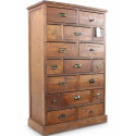 Chiffonnier 17 Schubladen Holz 75.5x34x116cm