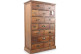 Chiffonnier 17 Schubladen Holz 75.5x34x116cm
