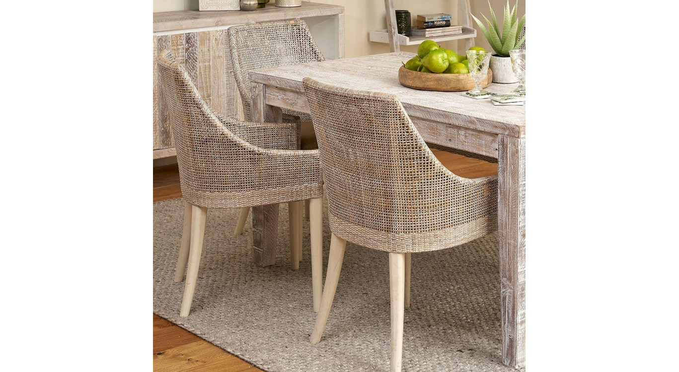 Table à Manger Bois Gris 140x80x76cm