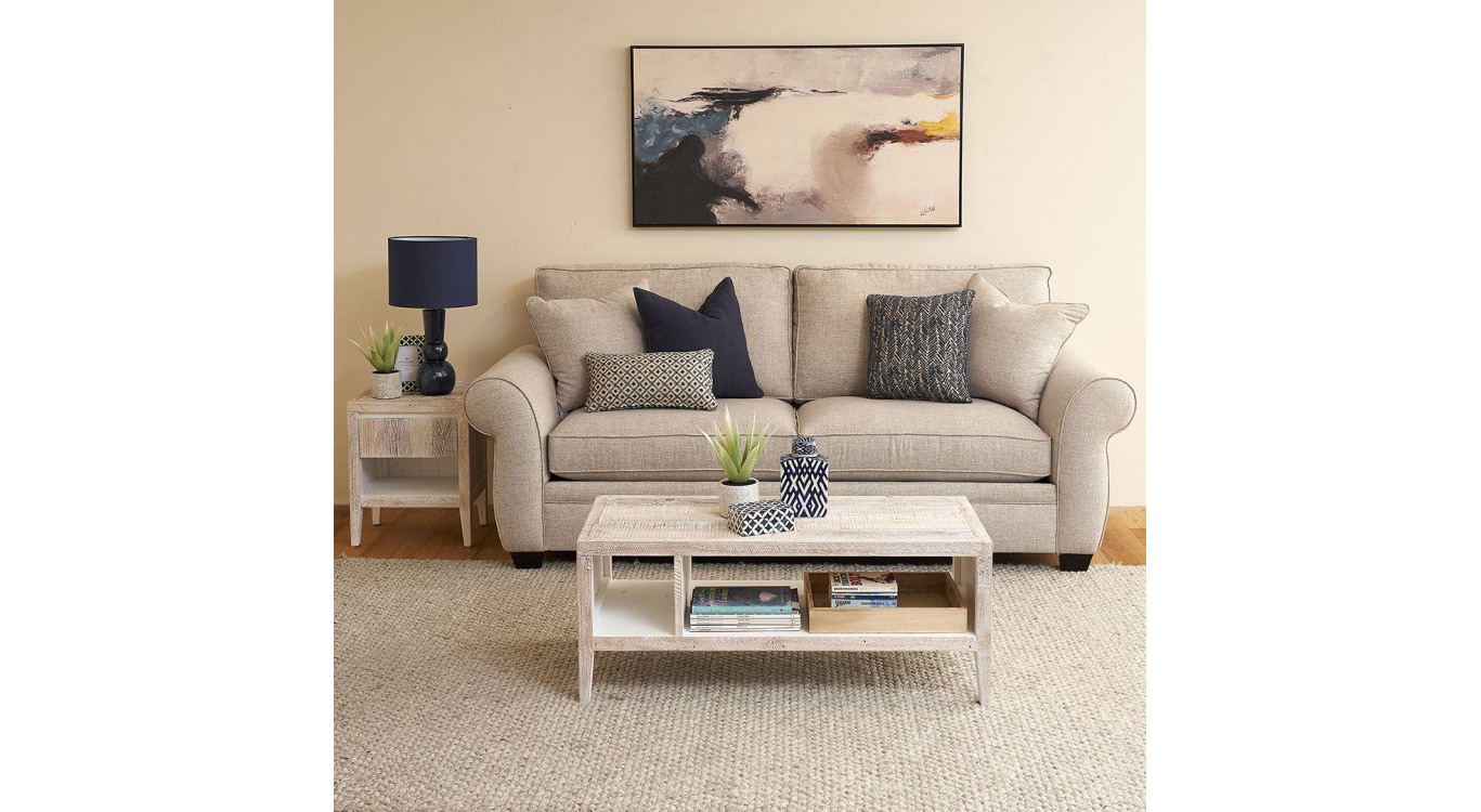 Table De Chevet Bois Gris 45x35x55cm