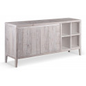 Buffet de madera gris 176x40x81cm