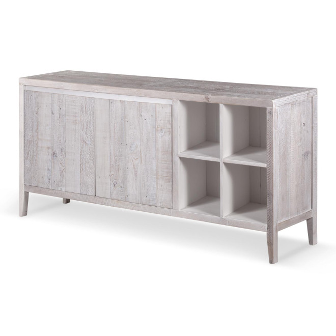 Anrichte Holz Grau 176x40x81cm