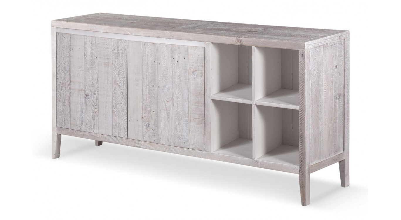 Anrichte Holz Grau 176x40x81cm
