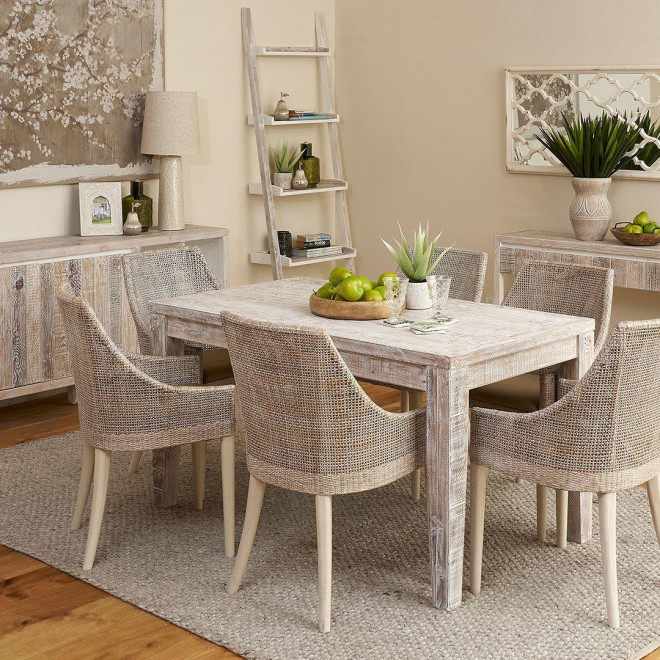 Buffet Bois Gris 176x40x81cm