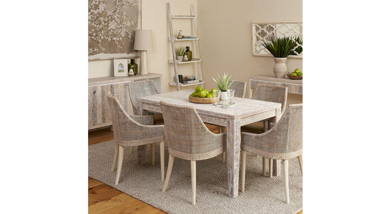 Buffet Bois Gris 176x40x81cm
