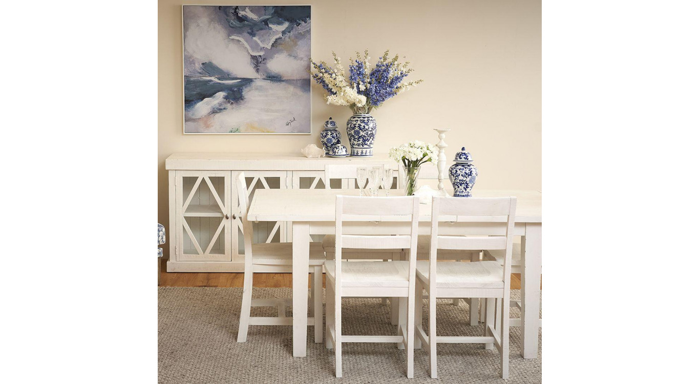 Bahut Bois Gris 187x40.5x81cm