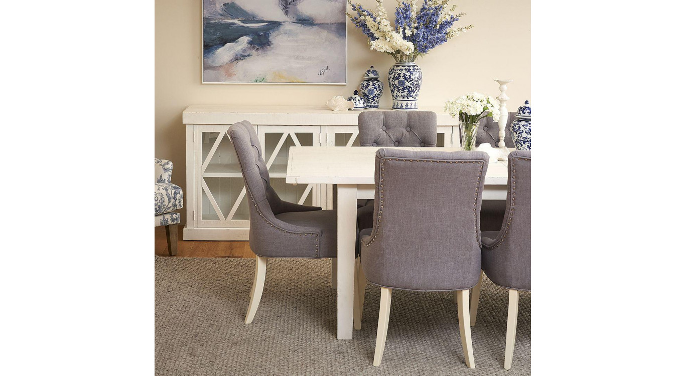 Bahut Bois Gris 187x40.5x81cm