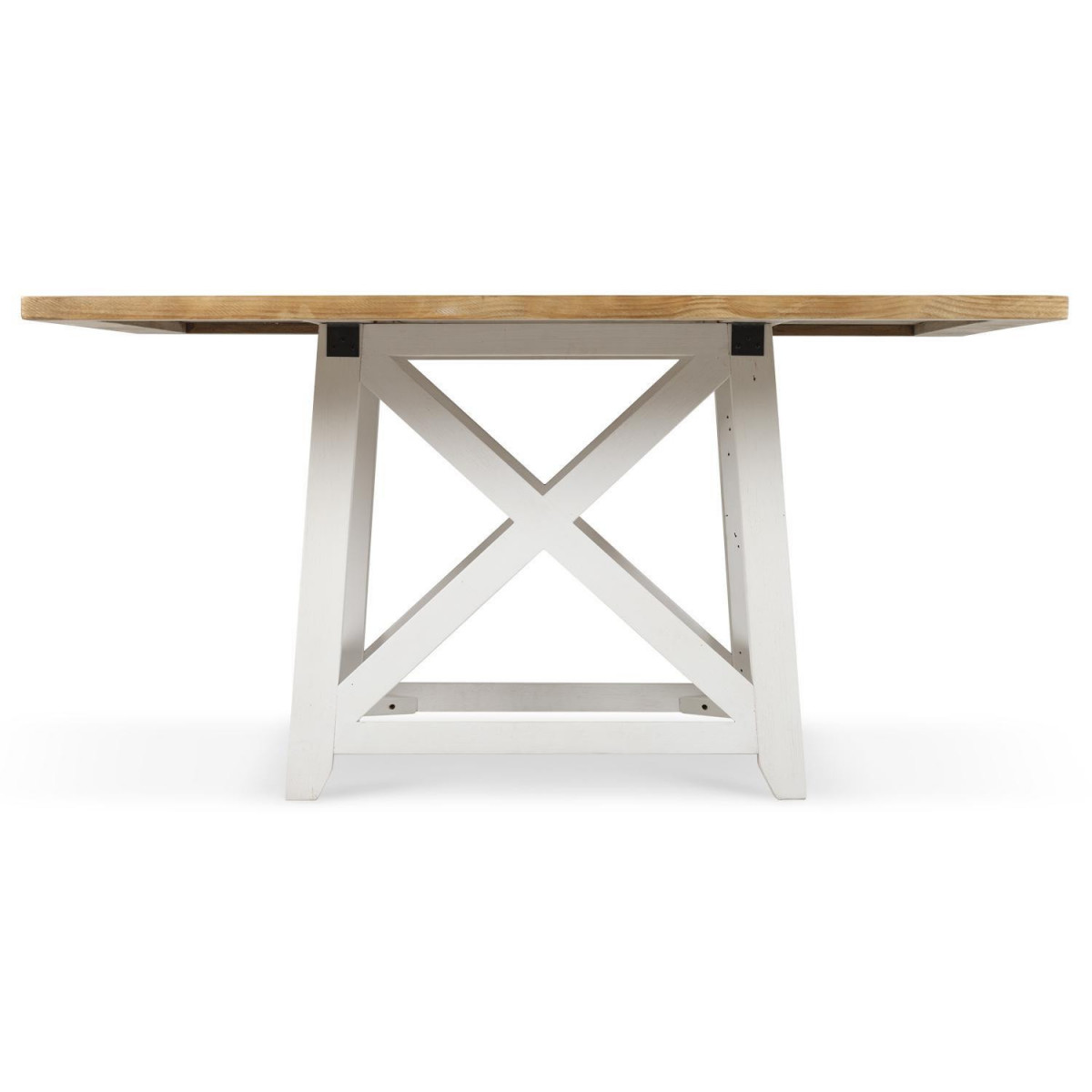 Table à Manger Bois Blanc 150x150x77cm