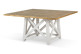 Table à Manger Bois Blanc 150x150x77cm