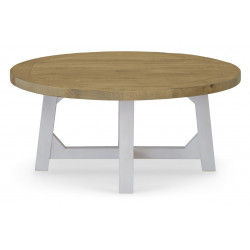 Table Basse Bois Marron 100x100x45cm