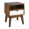Table de chevet 1 tiroir bronze