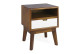 Comodino a 1 cassetto in legno marrone bronzo 45x40x55cm