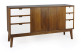 Truhe mit 6 Schubladen Holz Bronze Braun 160x45x84cm