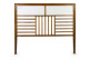 Testiera in legno marrone 165x5x135cm