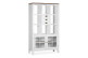 Libreria a 3 cassetti in legno bianco bronzo 110x40x190cm