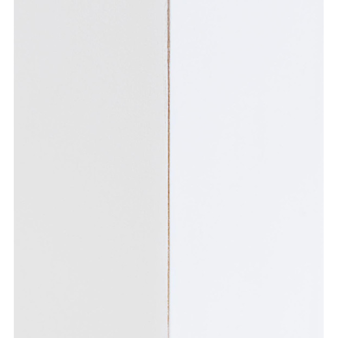 Kommode mit 6 Schubladen Holz Bronze Weiß 90x45x135cm