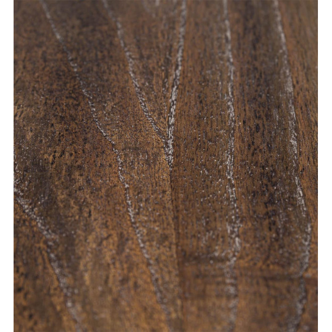 Kommode mit 6 Schubladen Holz Bronze Weiß 90x45x135cm