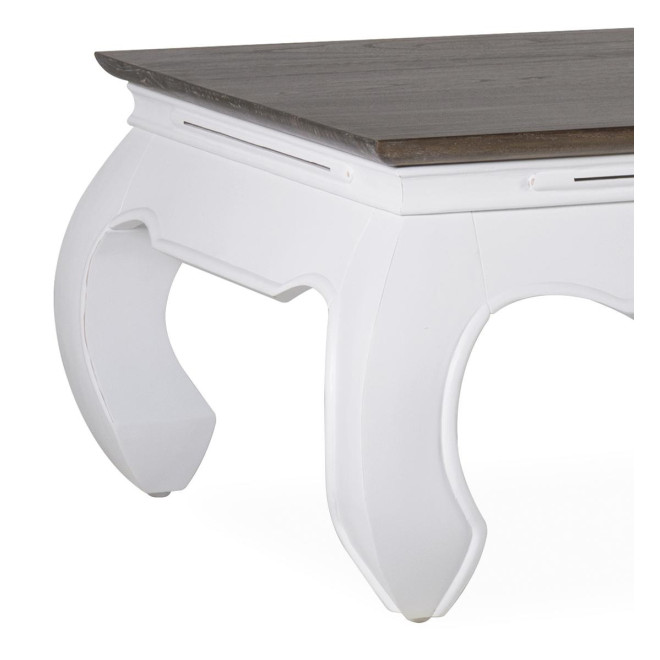 Table Basse Bois Blanc 60x60x40cm