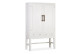 Vaisselier 4 Tiroirs Bois Bronze Blanc 110x40x180cm