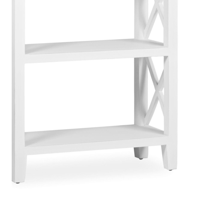 Bücherregal Holz Weiß 80x35x150cm