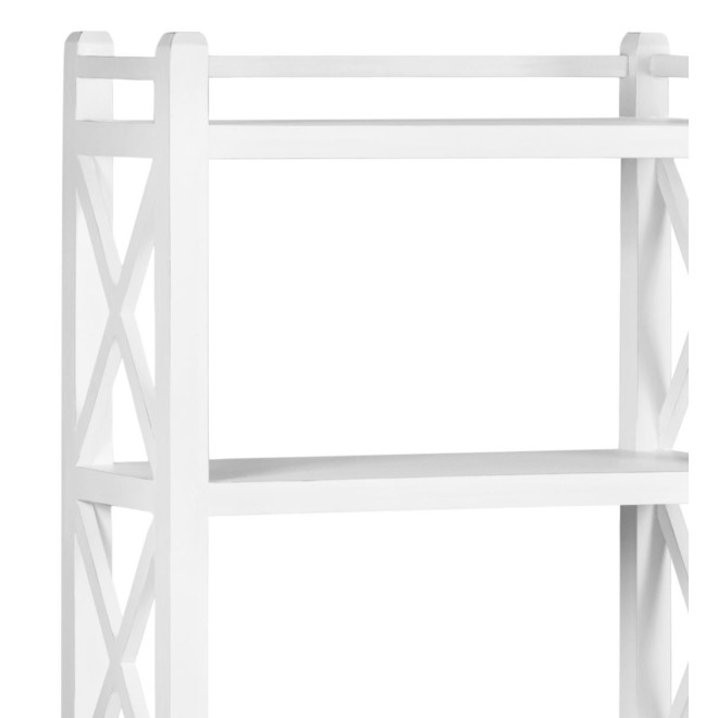 Bibliothèque Bois Blanc 80x35x150cm