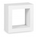 Scaffale in legno bianco 40x20x40cm