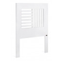 Testiera in legno bianco 100x3x135cm