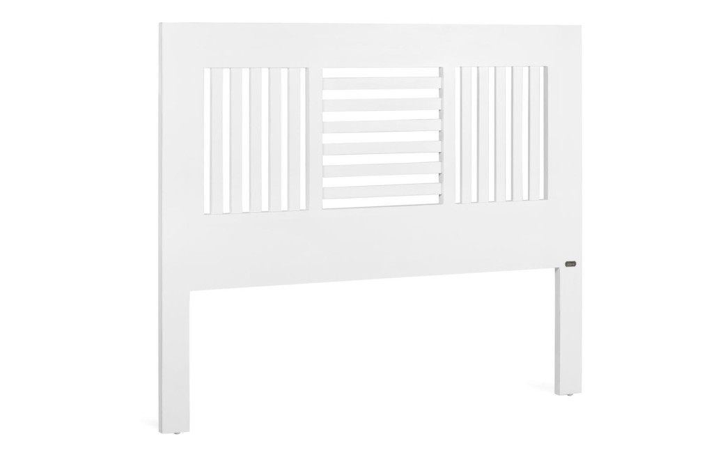 Kopfteil Holz Bett Weiß 165x3x135cm