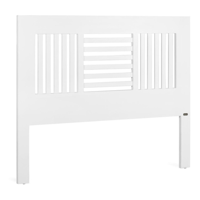 Kopfteil Holz Bett Weiß 165x3x135cm