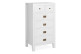Comò 6 cassetti legno bronzo bianco 60x45x110cm