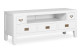TV Stand 3 Drawers Wood Bronze White 125x40x50cm