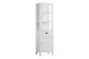 1 Drawer Chest Bronze Wood White 55x40x190cm