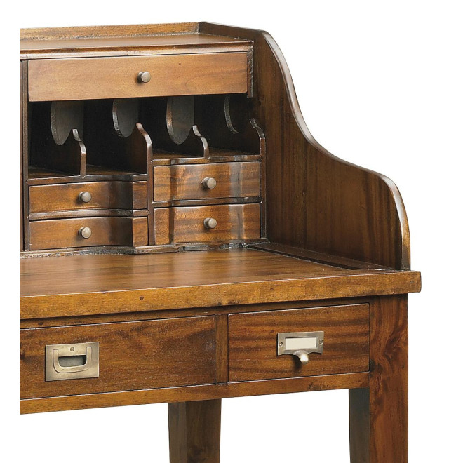 Bureau Bois Bronze Marron 102x60x106cm