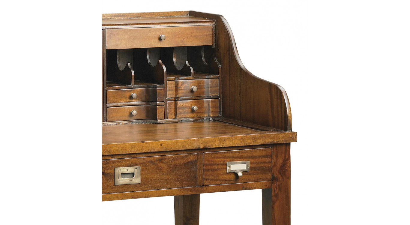 Bureau Bois Bronze Marron 102x60x106cm