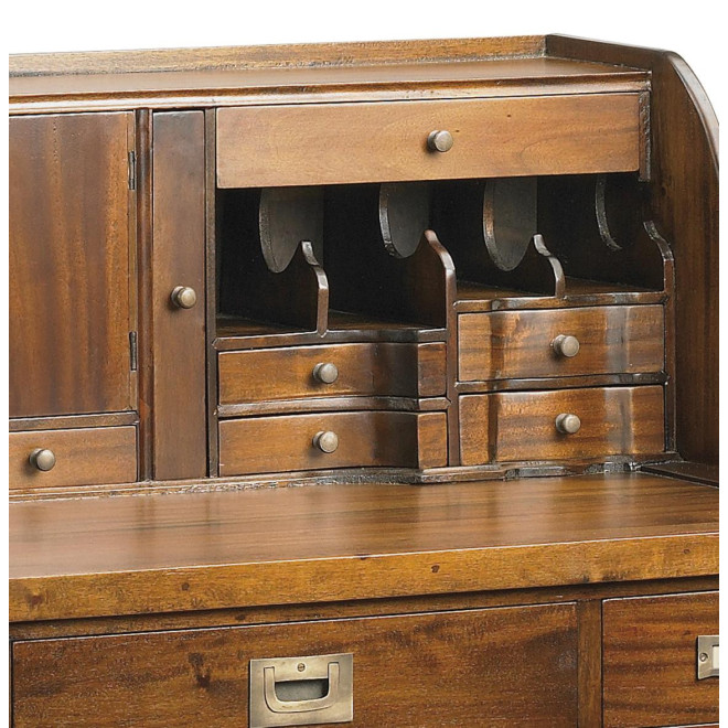 Bureau Bois Bronze Marron 102x60x106cm