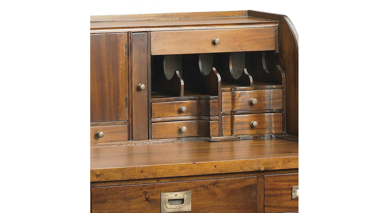 Bureau Bois Bronze Marron 102x60x106cm