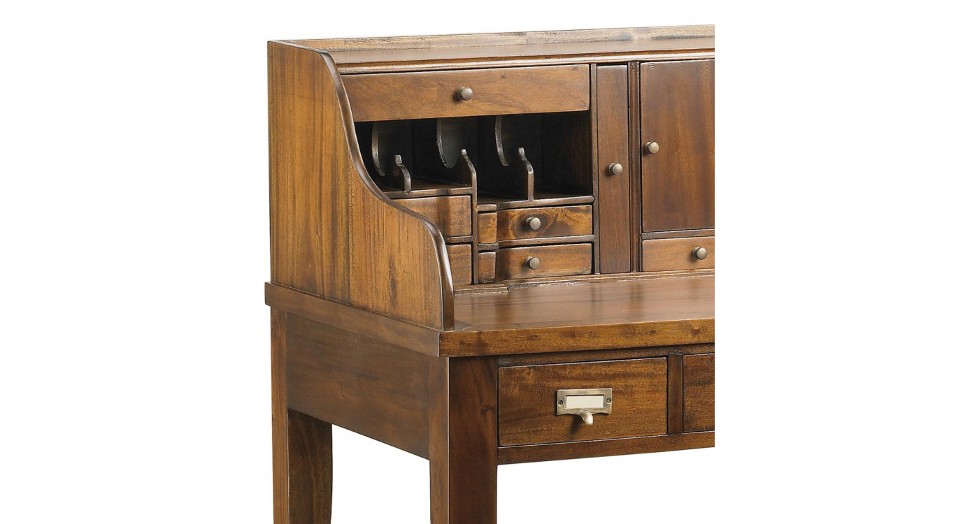 Bureau Bois Bronze Marron 102x60x106cm