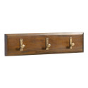 Patère portemanteau 3 accroches bronze