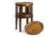 Console Ronde Bois Bronze Marron 50x50x78cm