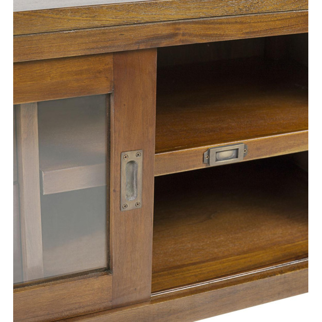 TV-Möbel mit 3 Schubladen Holz Bronze Braun 115x40x50cm