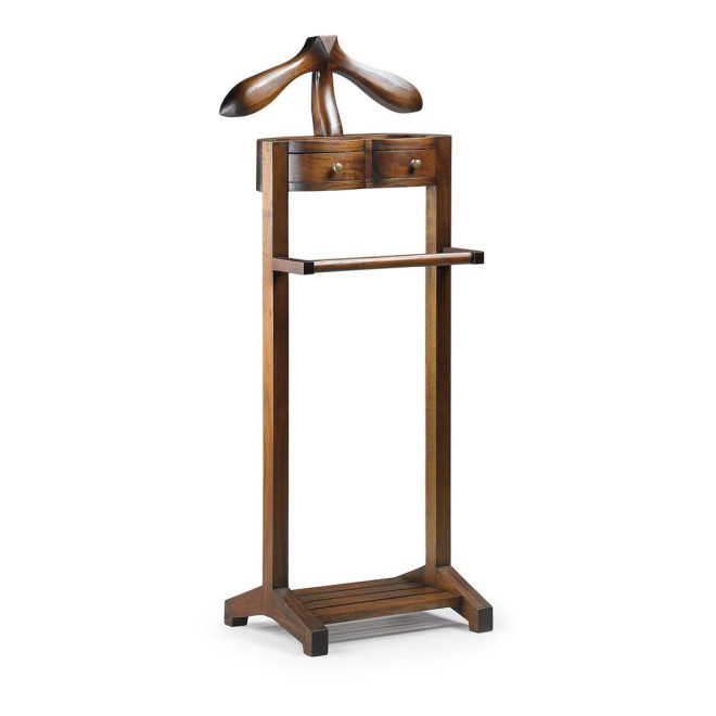 Valet De Chambre Bois Bronze Marron 47x34x122cm