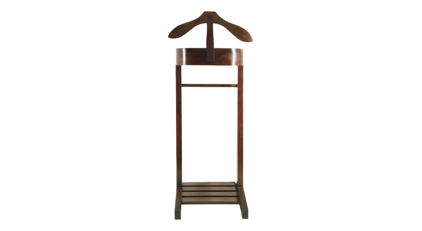 Valet De Chambre Bois Bronze Marron 47x34x122cm