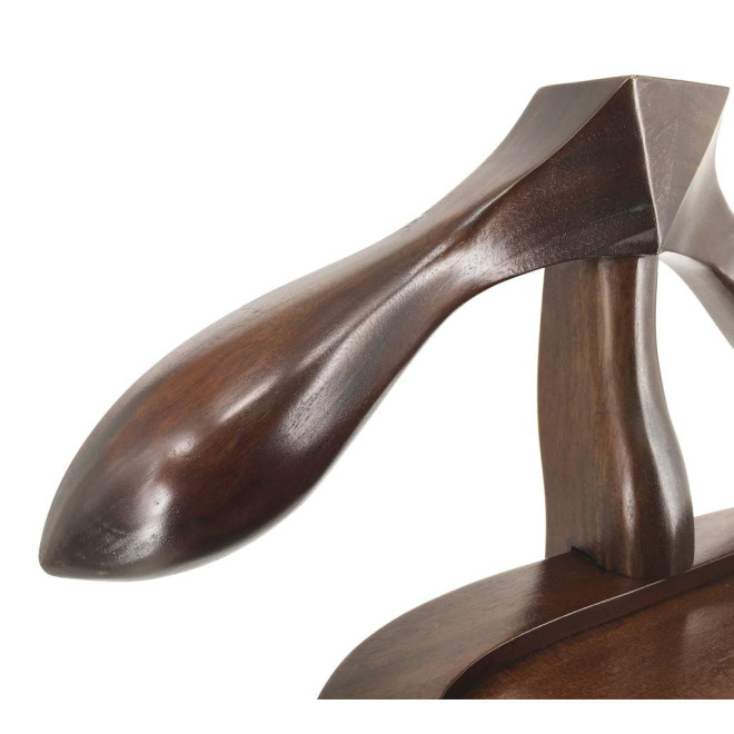 Valet De Chambre Bois Bronze Marron 47x34x122cm