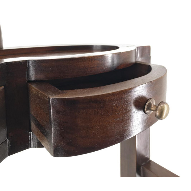Valet De Chambre Bois Bronze Marron 47x34x122cm