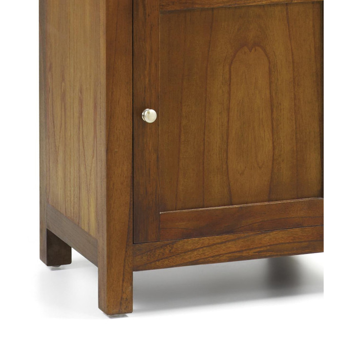 Geschirrschrank mit 3 Schubladen Holz Bronze Braun 50x40x190cm