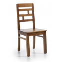 Silla de madera marrón 45x46x98cm