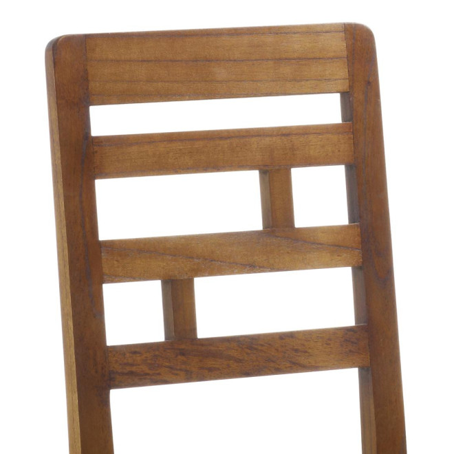Chaise Bois Marron 45x46x98cm