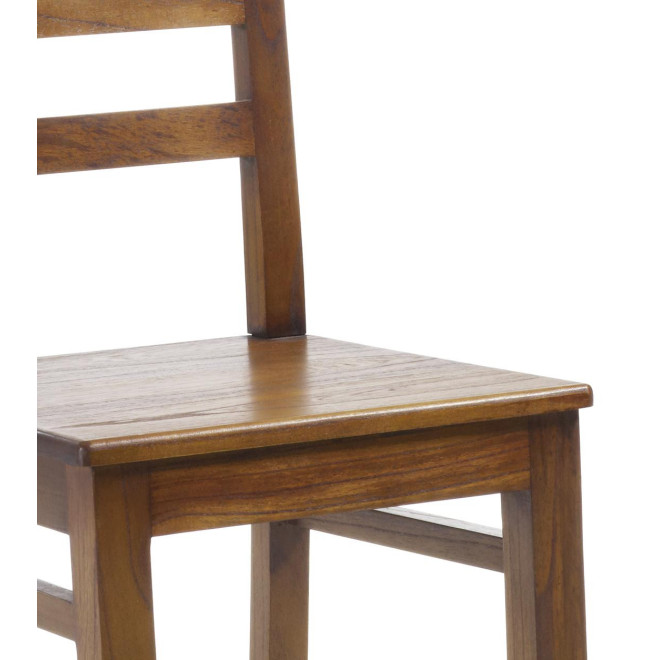 Chaise Bois Marron 45x46x98cm
