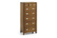 Kommode mit 8 Schubladen Holz Bronze Braun 60x40x130cm