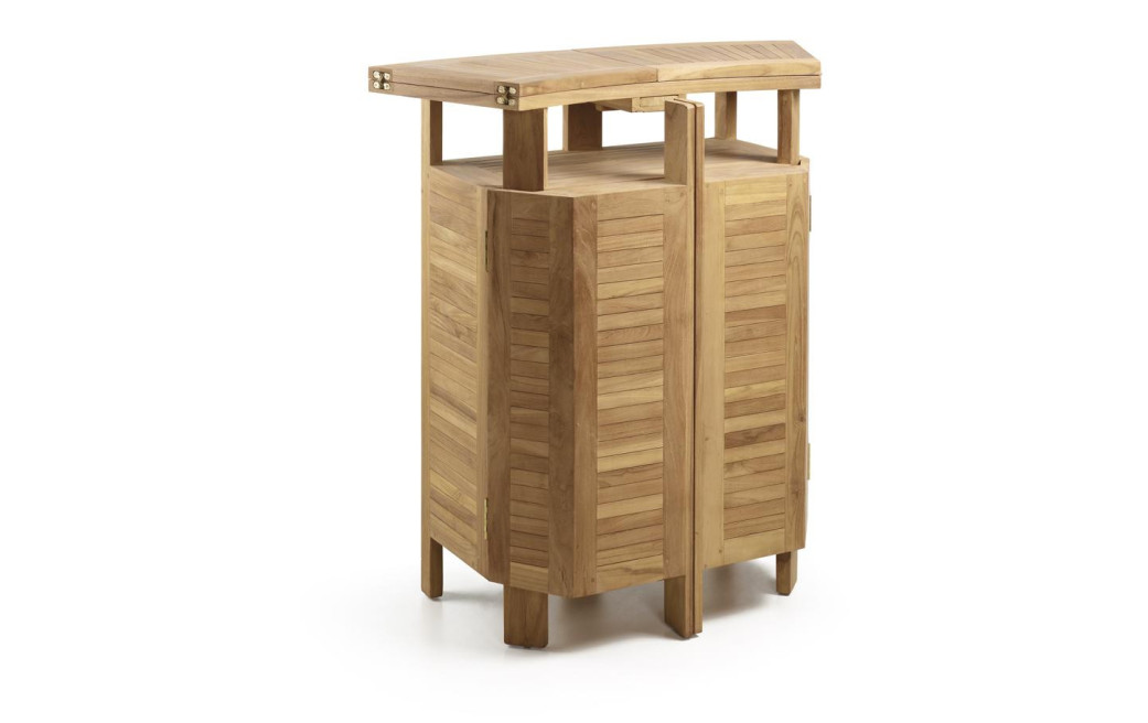 Meuble Bar Bois Marron 98x70x105cm